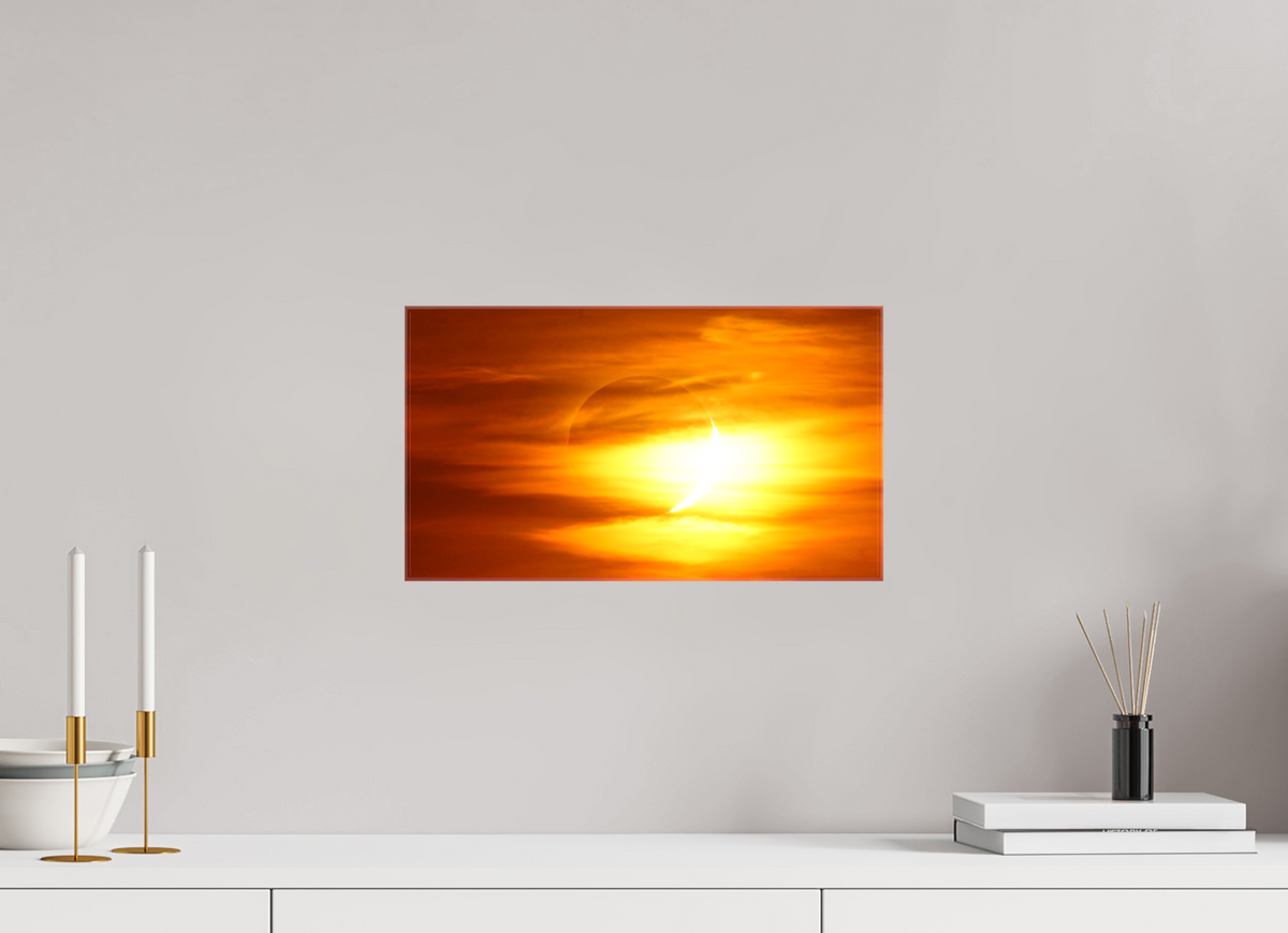 16 x 9″, Glossy Canvas on Stretcher Frame Phases of Totality: 3 of 3