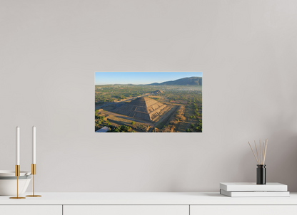 16 x 9″, Photo Print Under Acrylic Glass Dawn Over the Pyramid of the Sun