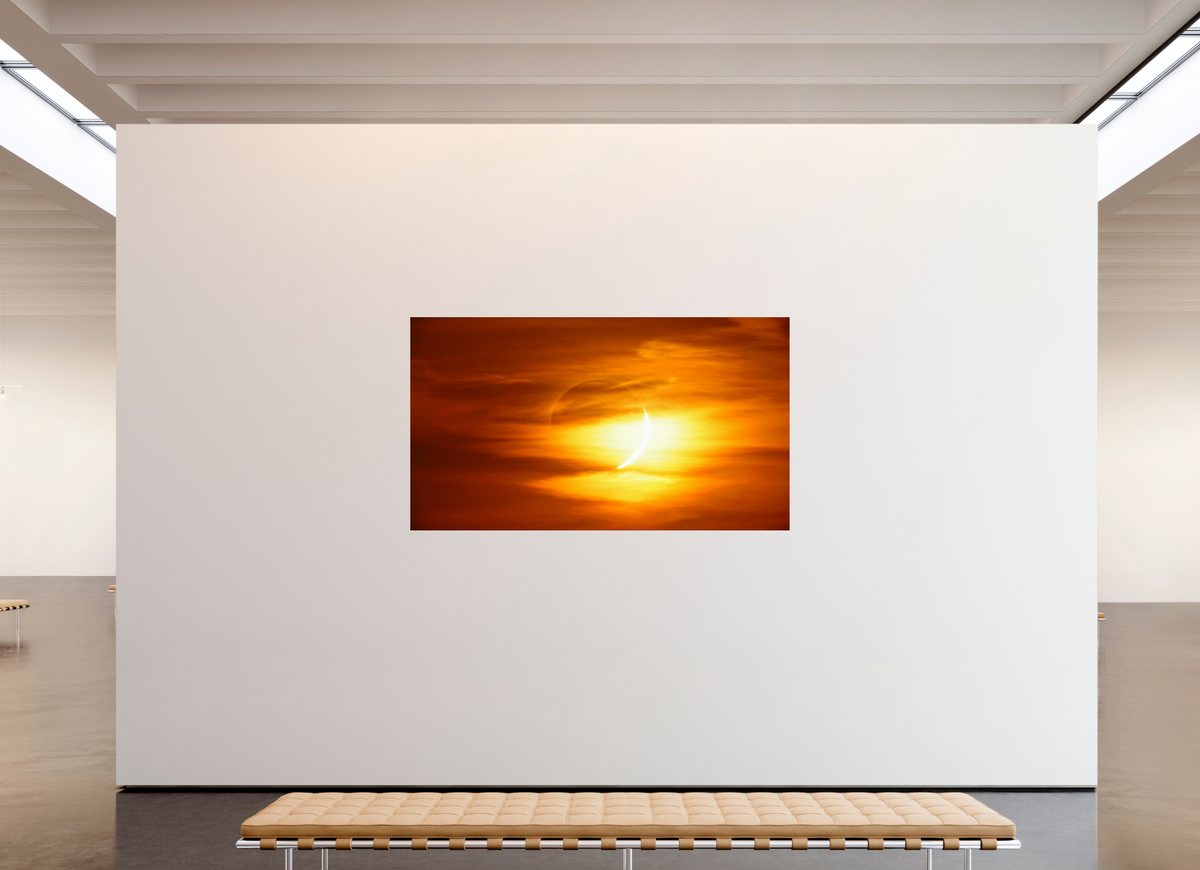 80 x 45″, Photo Print On Fuji Crystal DP II Phases of Totality: 3 of 3