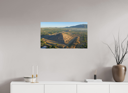 32 x 18″, Photo Print On Fuji Crystal DP II Dawn Over the Pyramid of the Sun