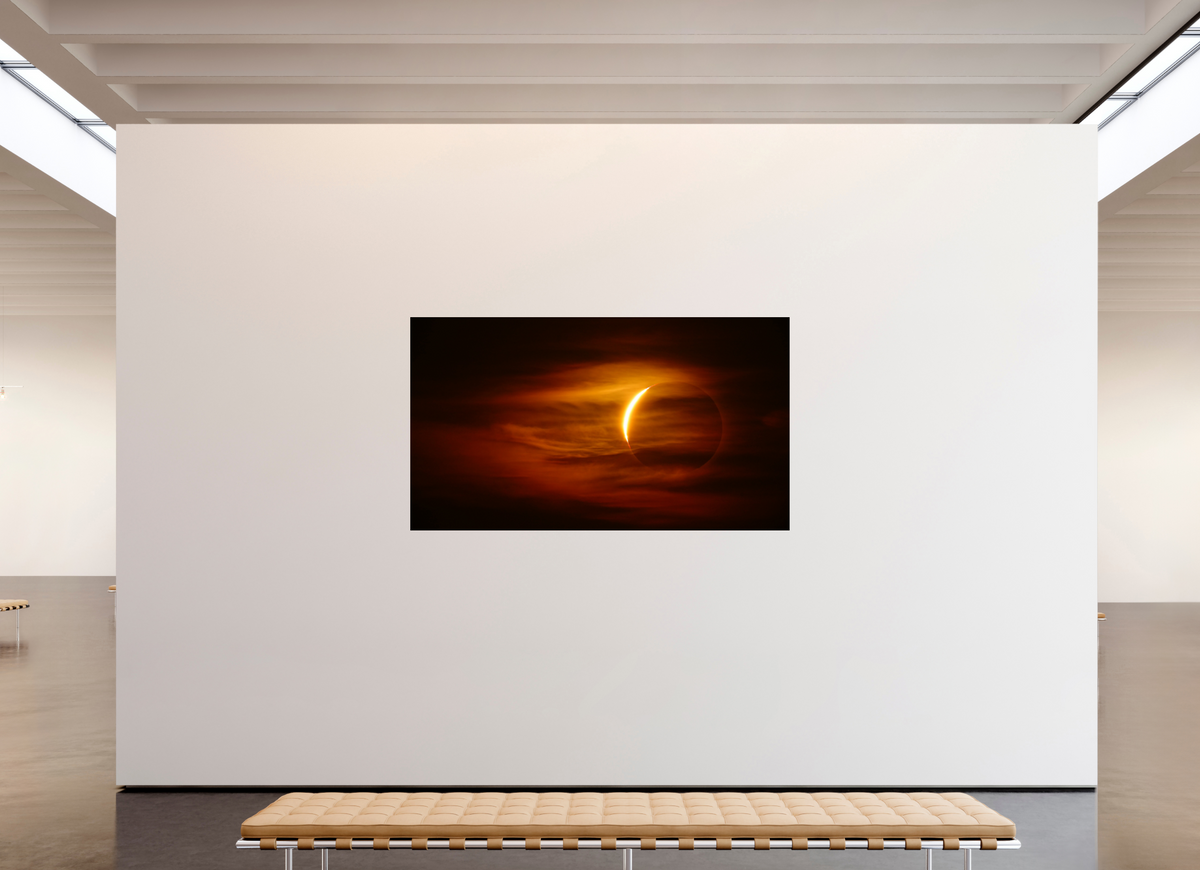 80 x 45″, Photo Print On Fuji Crystal DP II Phases of Totality: 1 of 3
