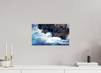 16 x 9″, Glossy Canvas on Stretcher Frame At the Foot of the Sea