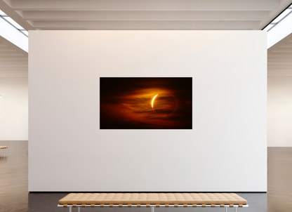 80 x 45″, Photo Print Under Acrylic Glass Phases of Totality: 1 of 3