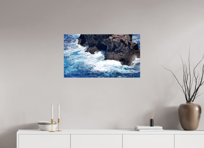 32 x 18″, Glossy Canvas on Stretcher Frame At the Foot of the Sea