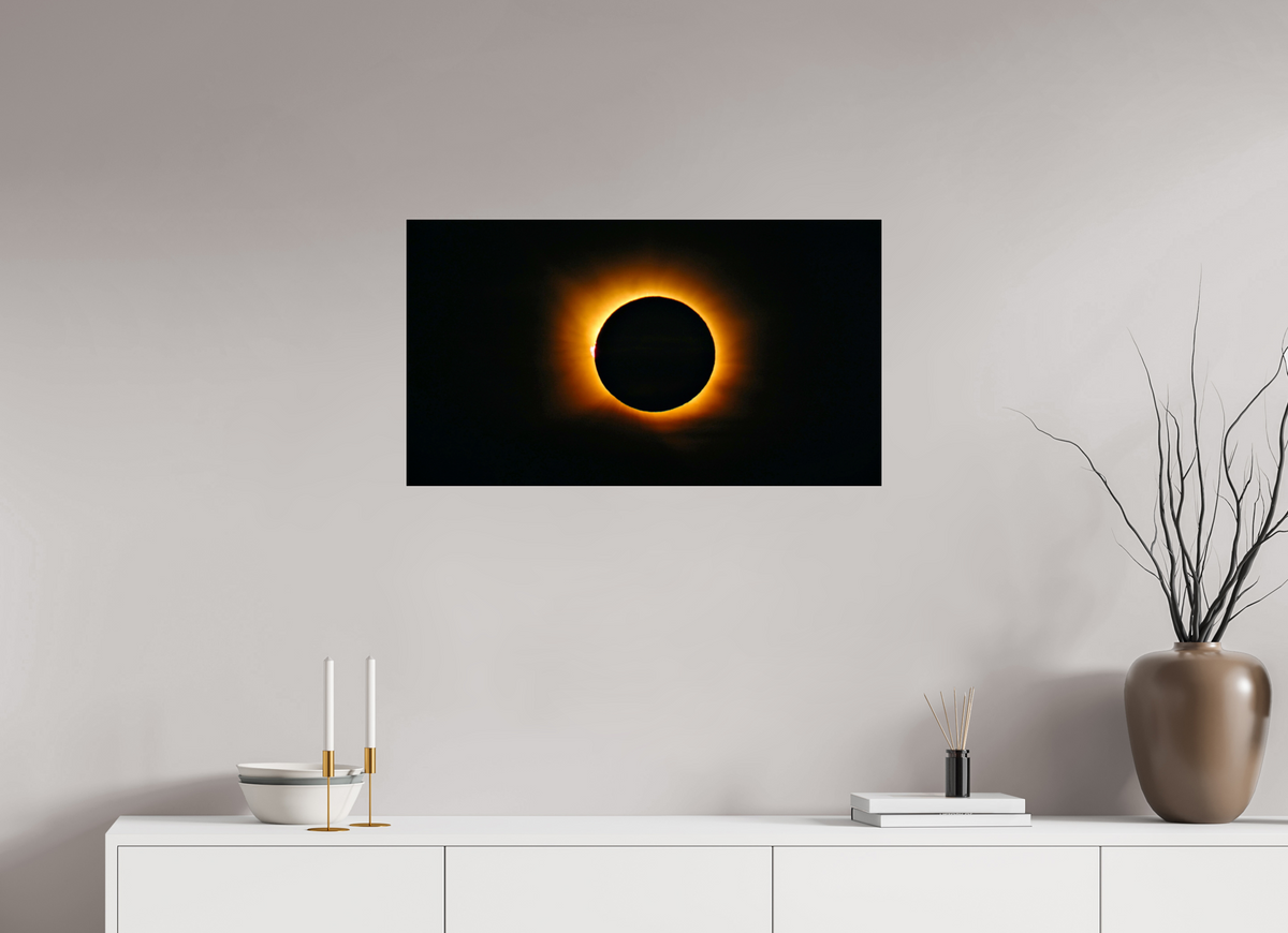 32 x 18″, Photo Print Under Acrylic Glass Phases of Totality: 2 of 3