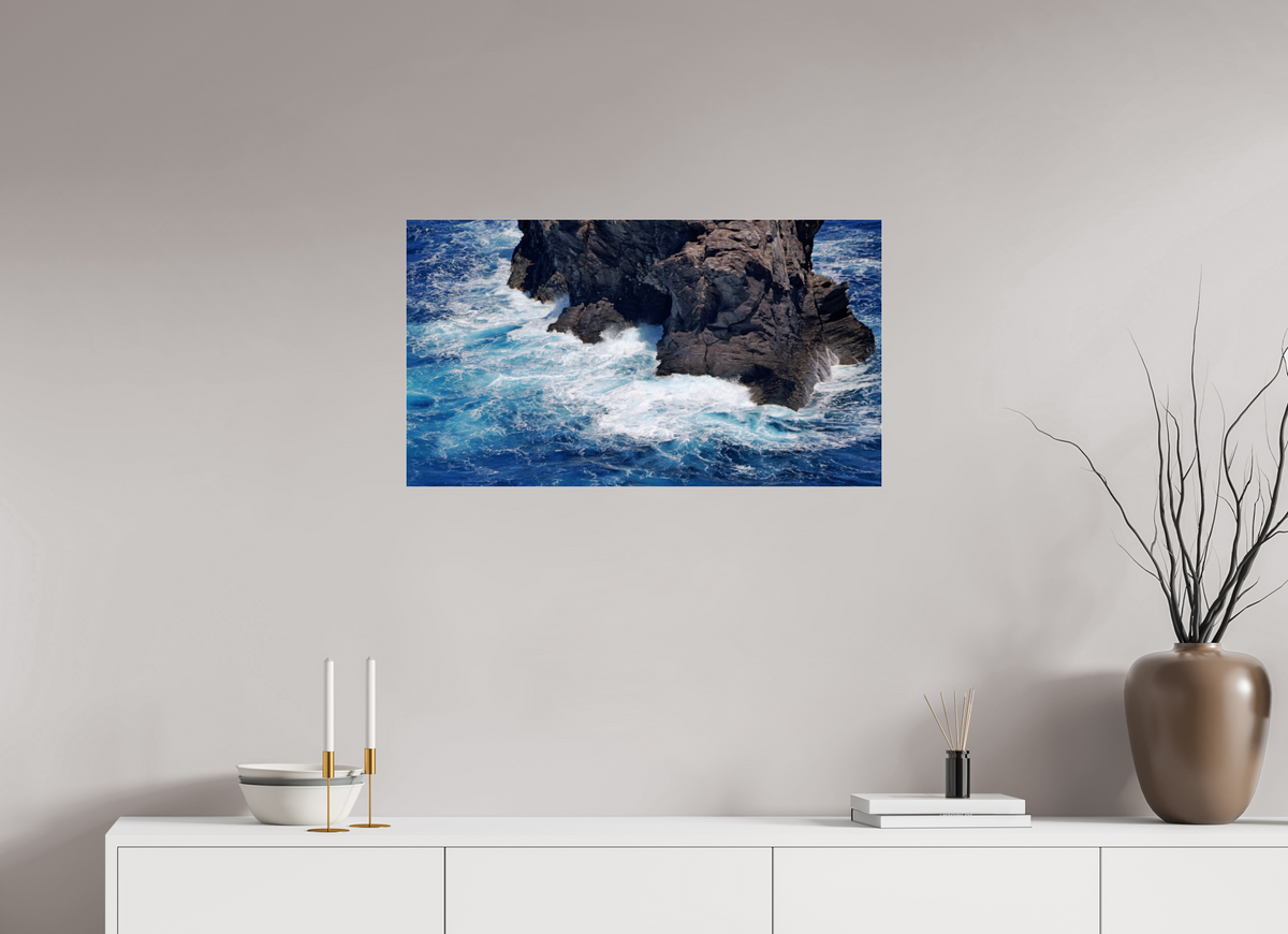 32 x 18″, Photo Print Under Acrylic Glass At the Foot of the Sea