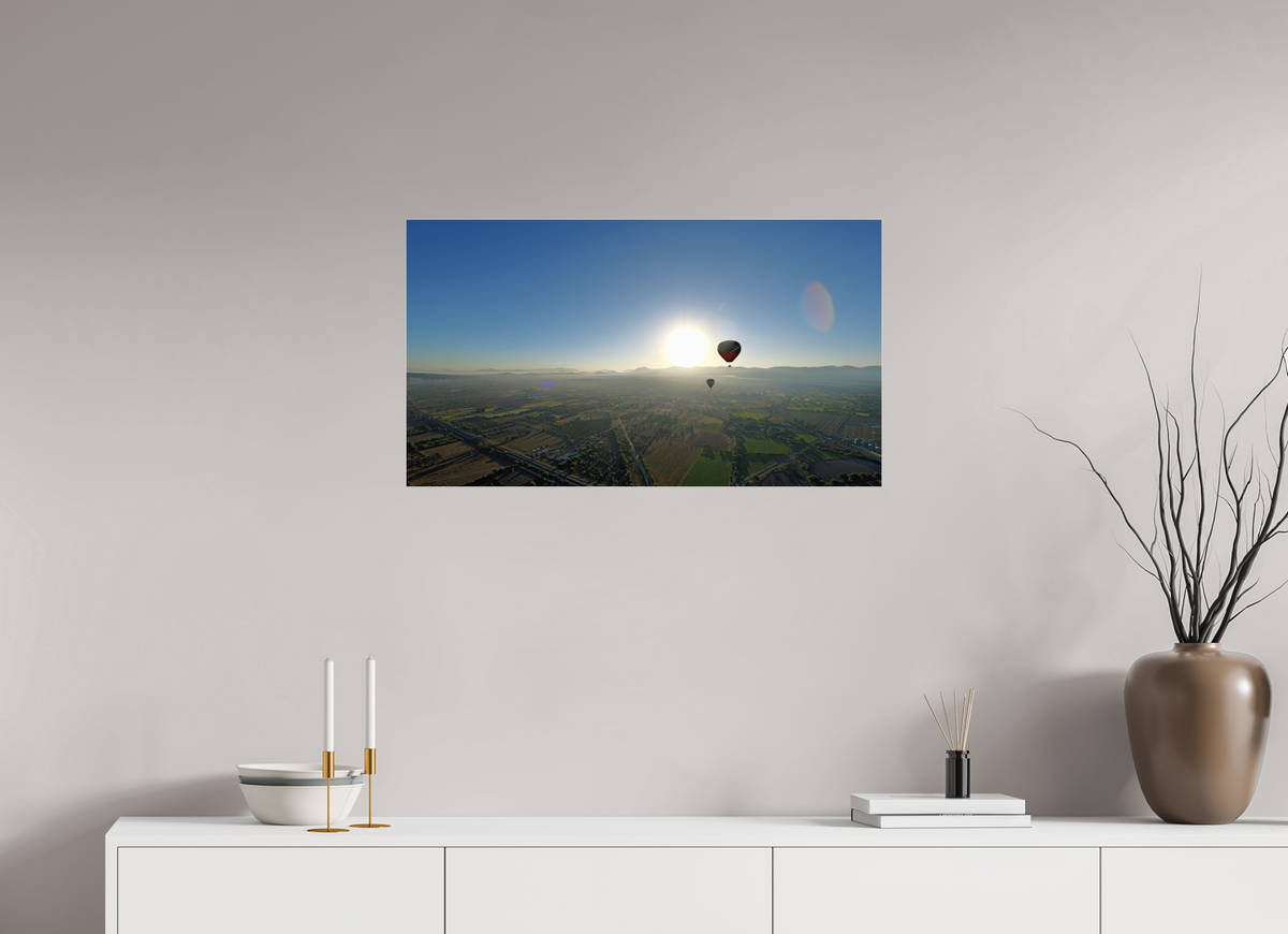 32 x 18″, Photo Print Under Acrylic Glass Such Great Heights