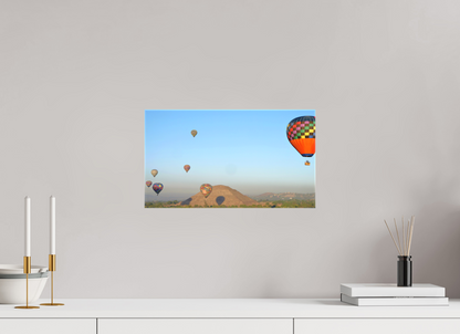 16 x 9″, Glossy Canvas on Stretcher Frame Pyramids and Friends