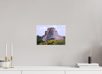 12 x 8″, Glossy Canvas on Stretcher Frame Pyramid of Itzamná