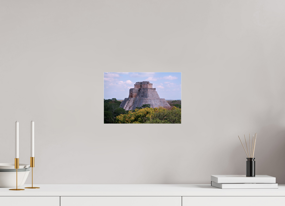 12 x 8″, Photo Print Under Acrylic Glass Pyramid of Itzamná