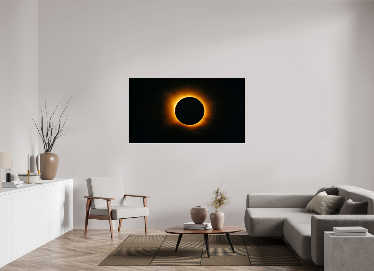 64 x 36″, Photo Print Under Acrylic Glass Phases of Totality: 2 of 3