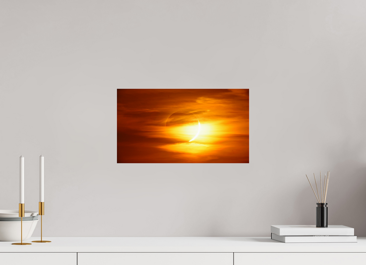 16 x 9″, Photo Print Under Acrylic Glass Phases of Totality: 3 of 3